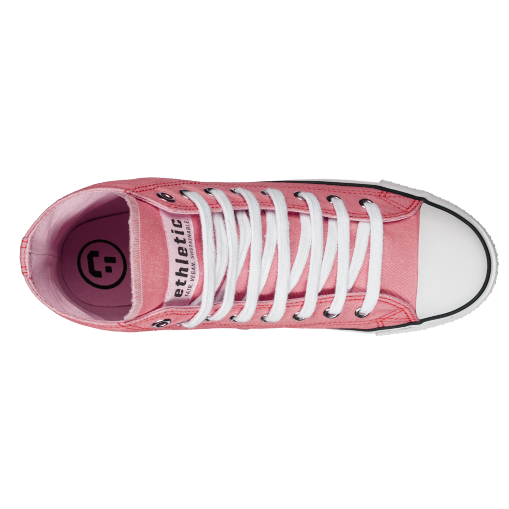 Fair Trainer White Cap Hi Cut Strawberry Pink P | Just White
