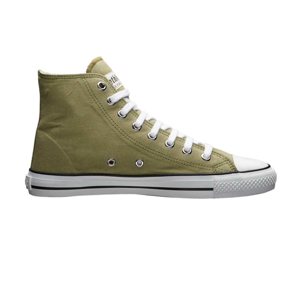 Fair Trainer White Cap Hi Cut Watersign Green | Just White