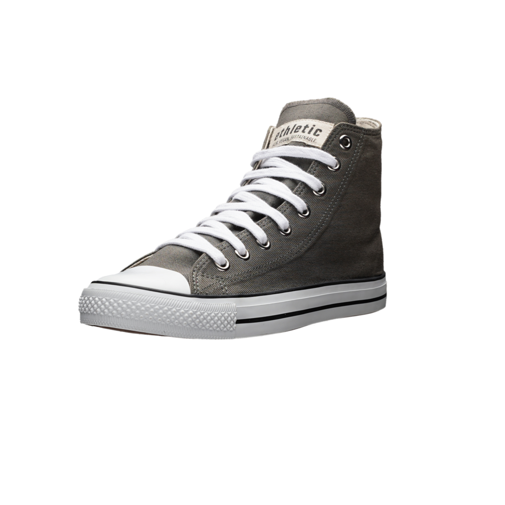 Fair Trainer White Cap Hi Cut Donkey Grey | Just White