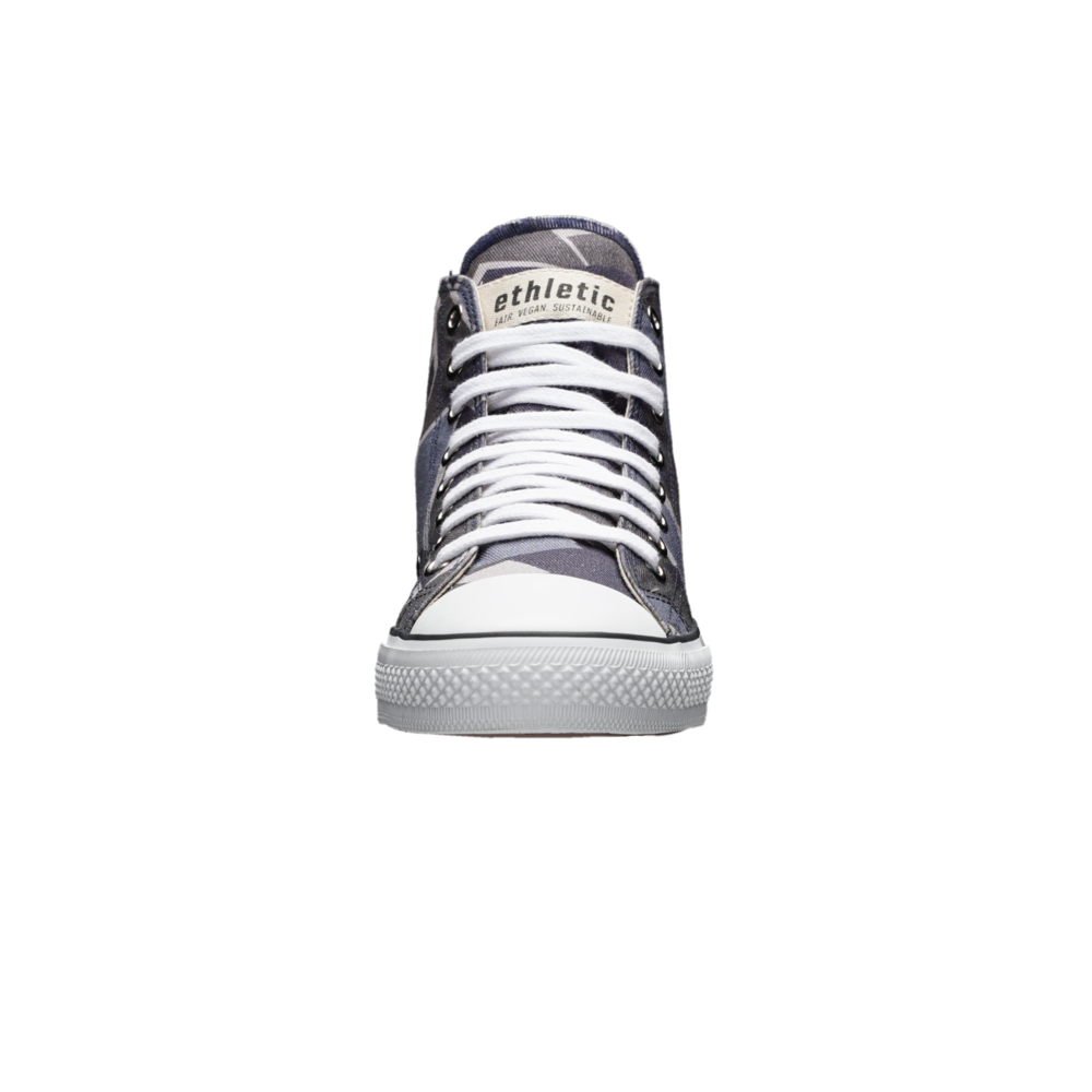 Fair Trainer White Cap Hi Cut Camou Blue | Just White