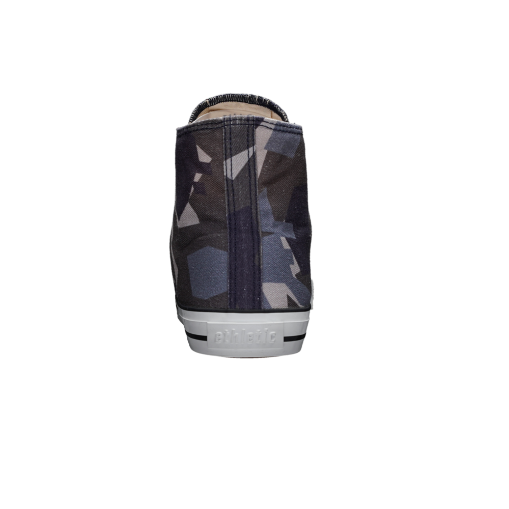 Fair Trainer White Cap Hi Cut Camou Blue | Just White