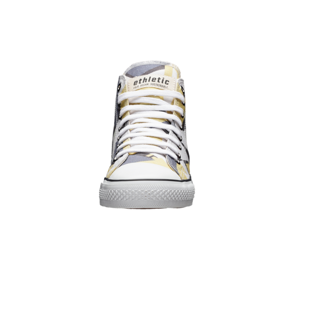 Fair Trainer White Cap Hi Cut Camou Yellow | Just White