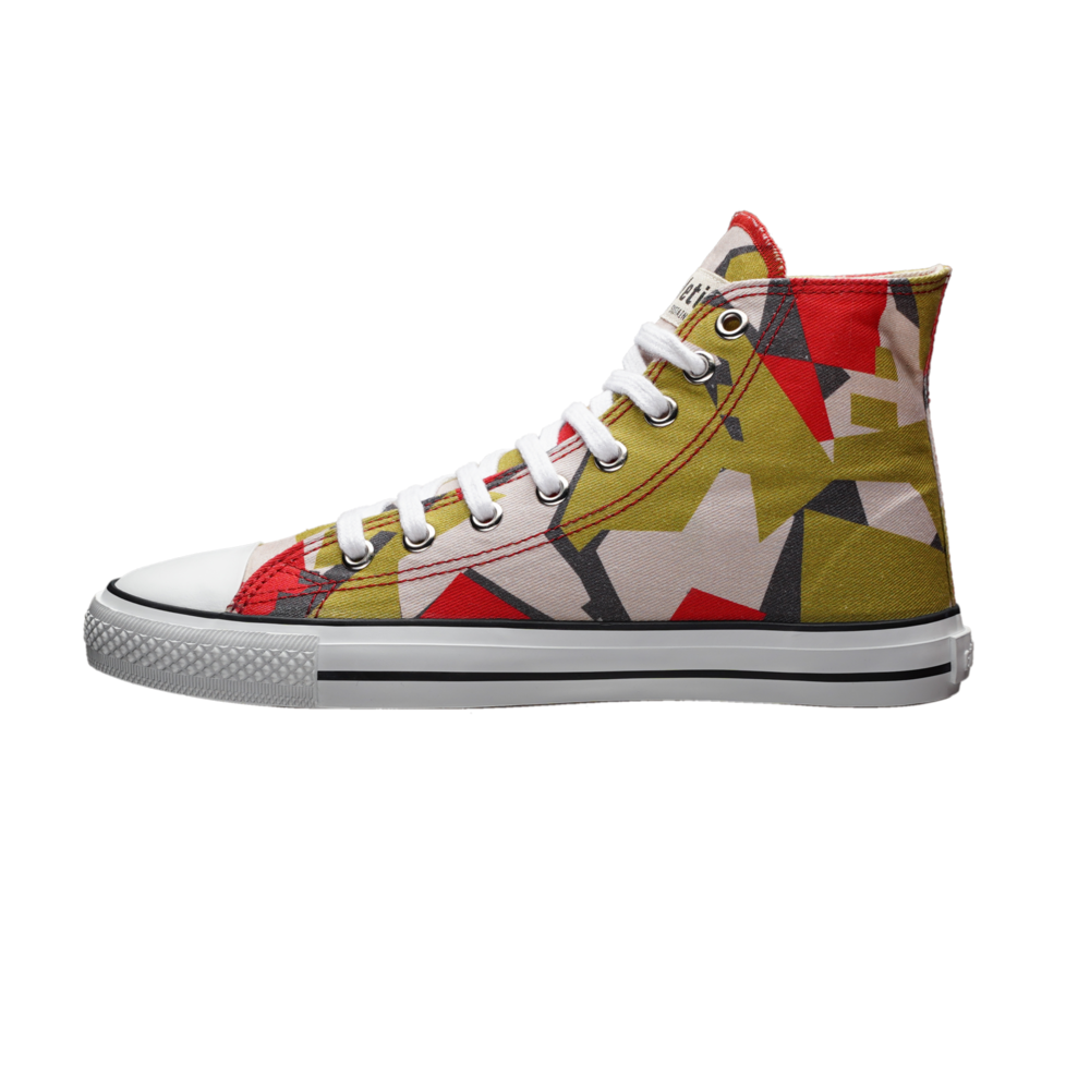 Fair Trainer White Cap Hi Cut Camou Red | Just White