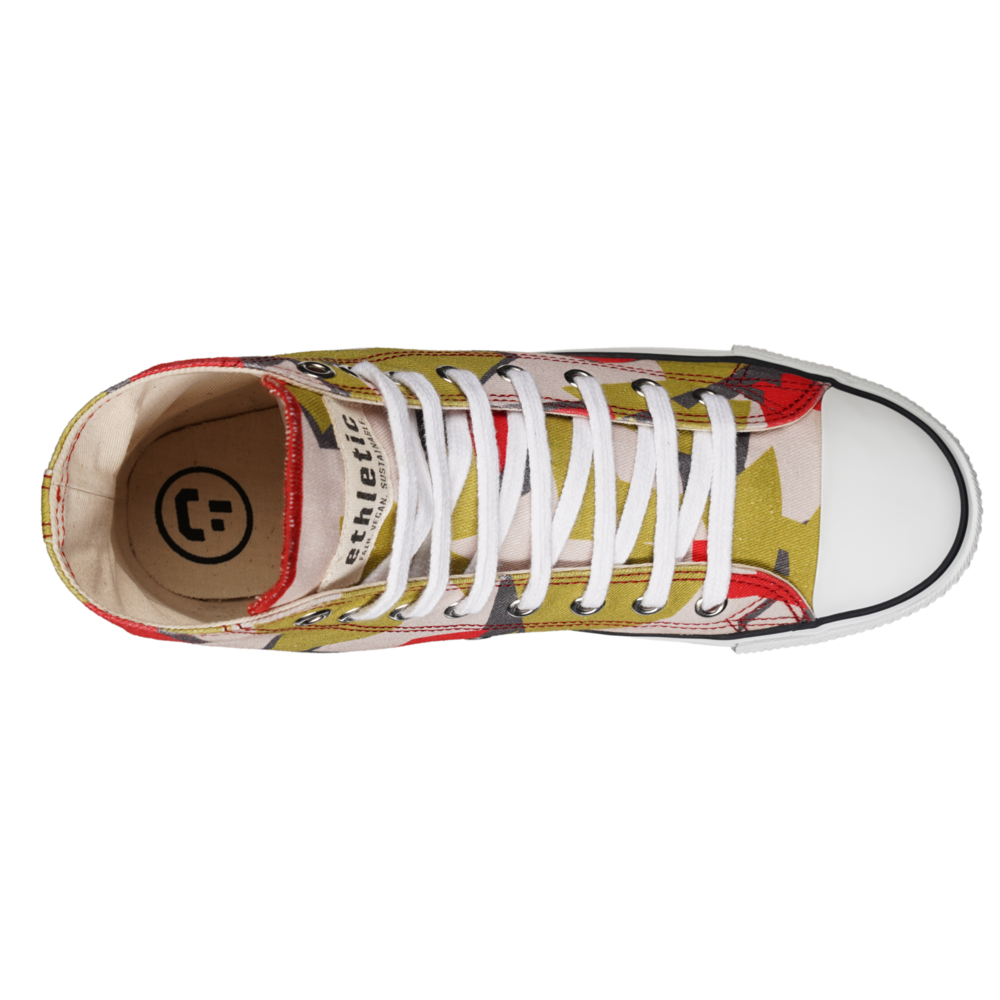 Fair Trainer White Cap Hi Cut Camou Red | Just White