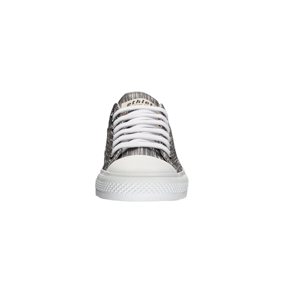 ETHLETIC Fair Trainer White Cap Lo Cut Grey Melange | Just White