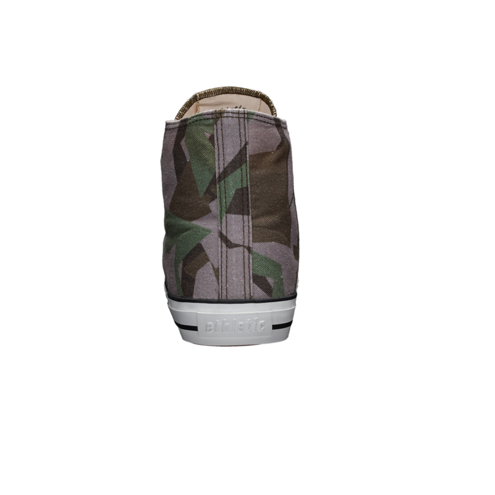 Fair Trainer White Cap Hi Cut Camou Green | Just White