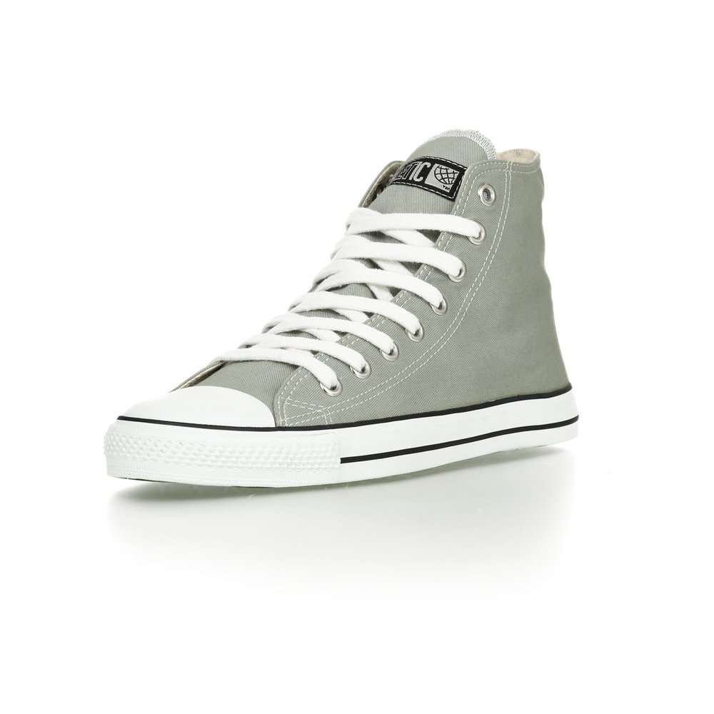 ETHLETIC Fair Trainer White Cap Hi Cut Classic Urban Grey | Just White
