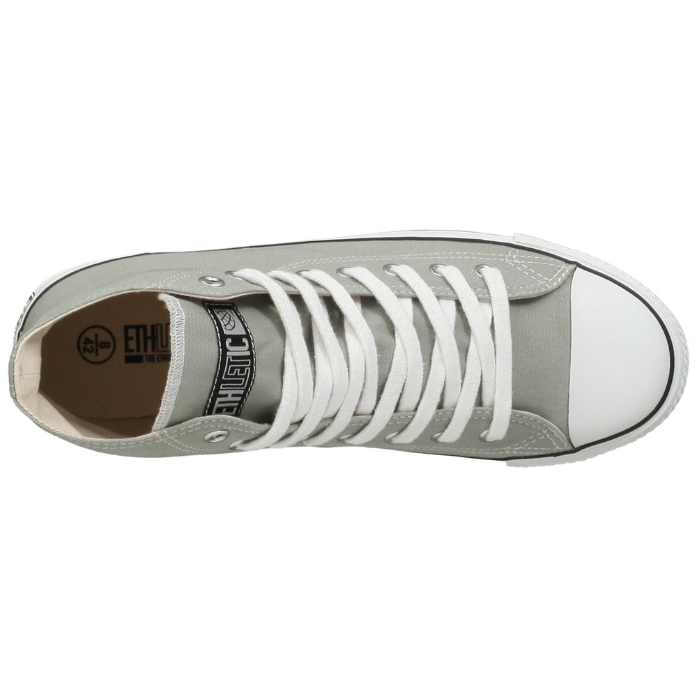 ETHLETIC Fair Trainer White Cap Hi Cut Classic Urban Grey | Just White