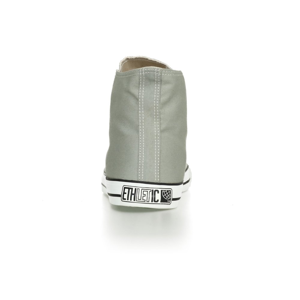 ETHLETIC Fair Trainer White Cap Hi Cut Classic Urban Grey | Just White