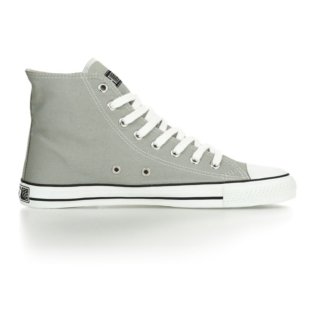ETHLETIC Fair Trainer White Cap Hi Cut Classic Urban Grey | Just White