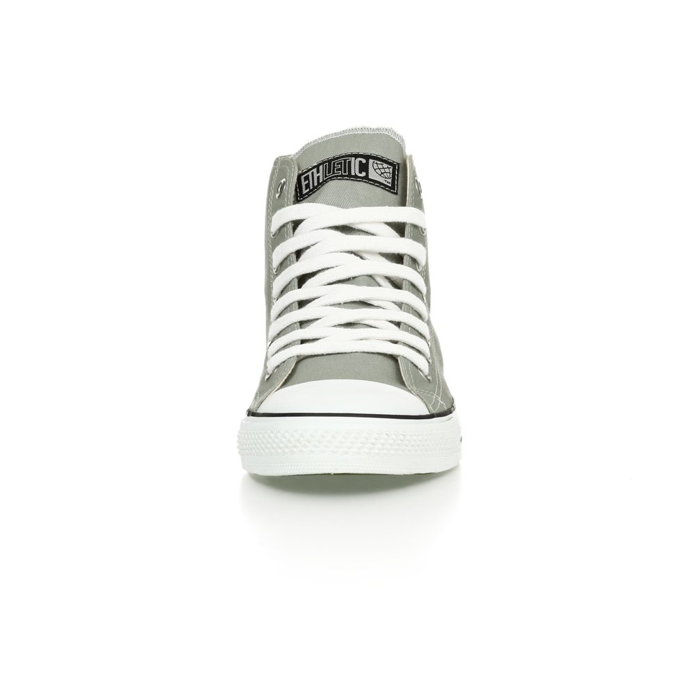 ETHLETIC Fair Trainer White Cap Hi Cut Classic Urban Grey | Just White