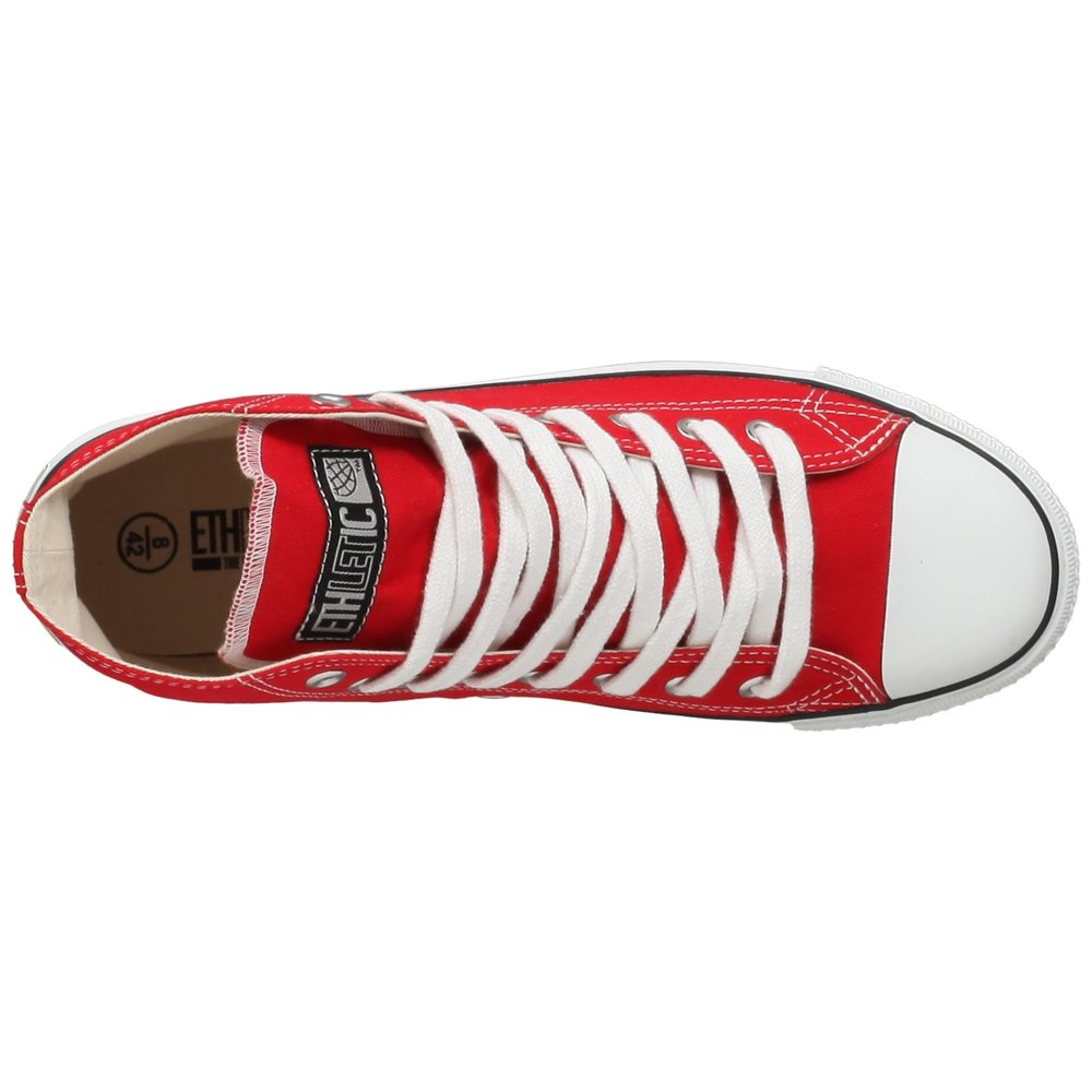 Fair Trainer White Cap Hi Cut Classic Cranberry Red | Just White