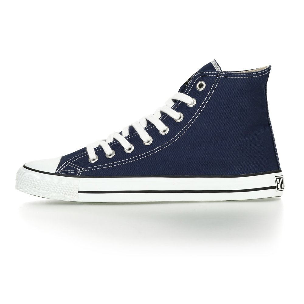 Fair Trainer White Cap Hi Cut Classic Ocean Blue | Just White