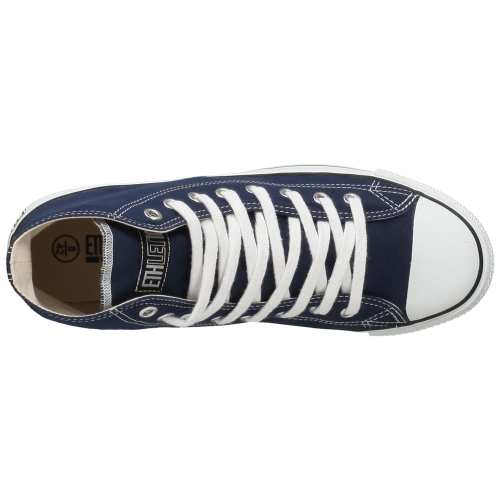 ETHLETIC Fair Trainer White Cap Hi Cut Classic Ocean Blue | Just White