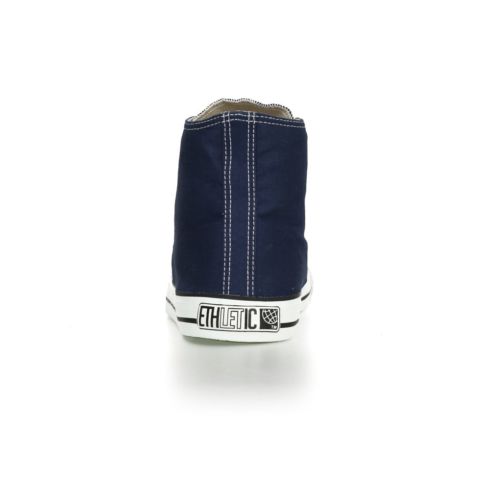 Fair Trainer White Cap Hi Cut Classic Ocean Blue | Just White