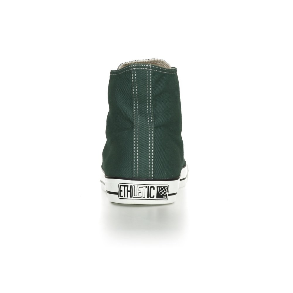 Fair Trainer White Cap Hi Cut Classic Reseda Green | Just White
