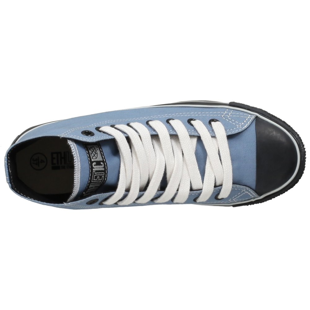 ETHLETIC Fair Trainer Black Cap Hi Cut Collection 16 Pale Denim | Jet Black