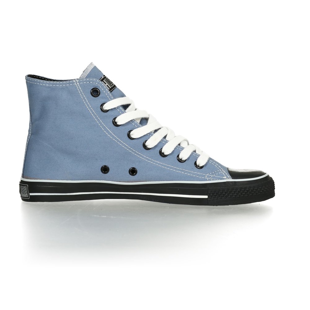 ETHLETIC Fair Trainer Black Cap Hi Cut Collection 16 Pale Denim | Jet Black