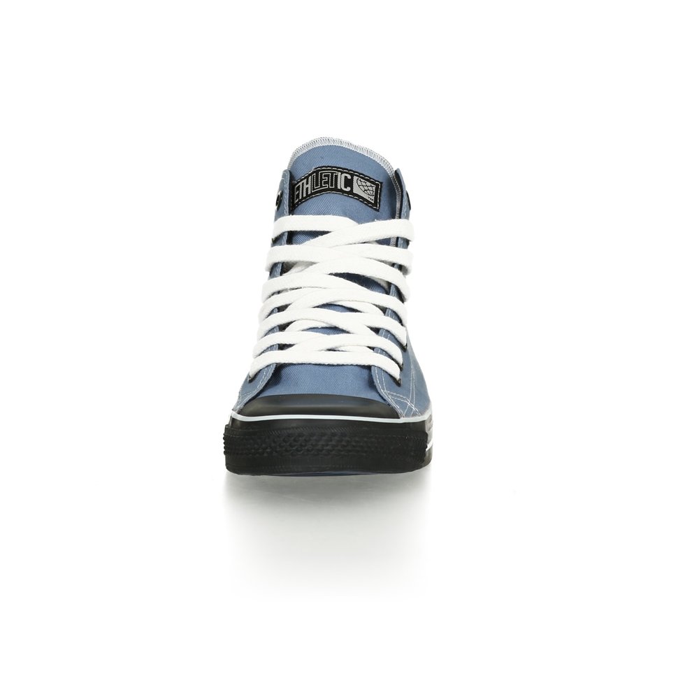 ETHLETIC Fair Trainer Black Cap Hi Cut Collection 16 Pale Denim | Jet Black