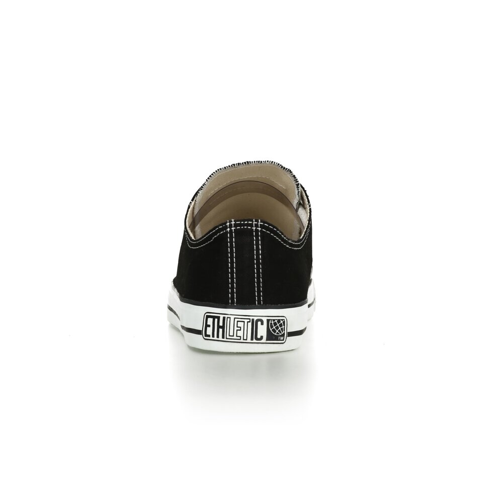 Fair Trainer White Cap Lo Cut Classic Jet Black | Just White