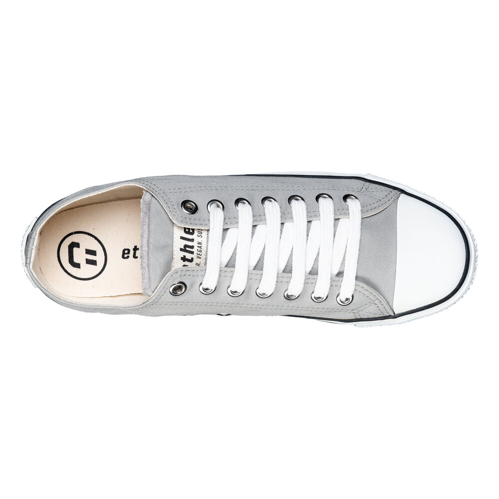 Fair Trainer White Cap Lo Cut Classic Urban Grey | Just White