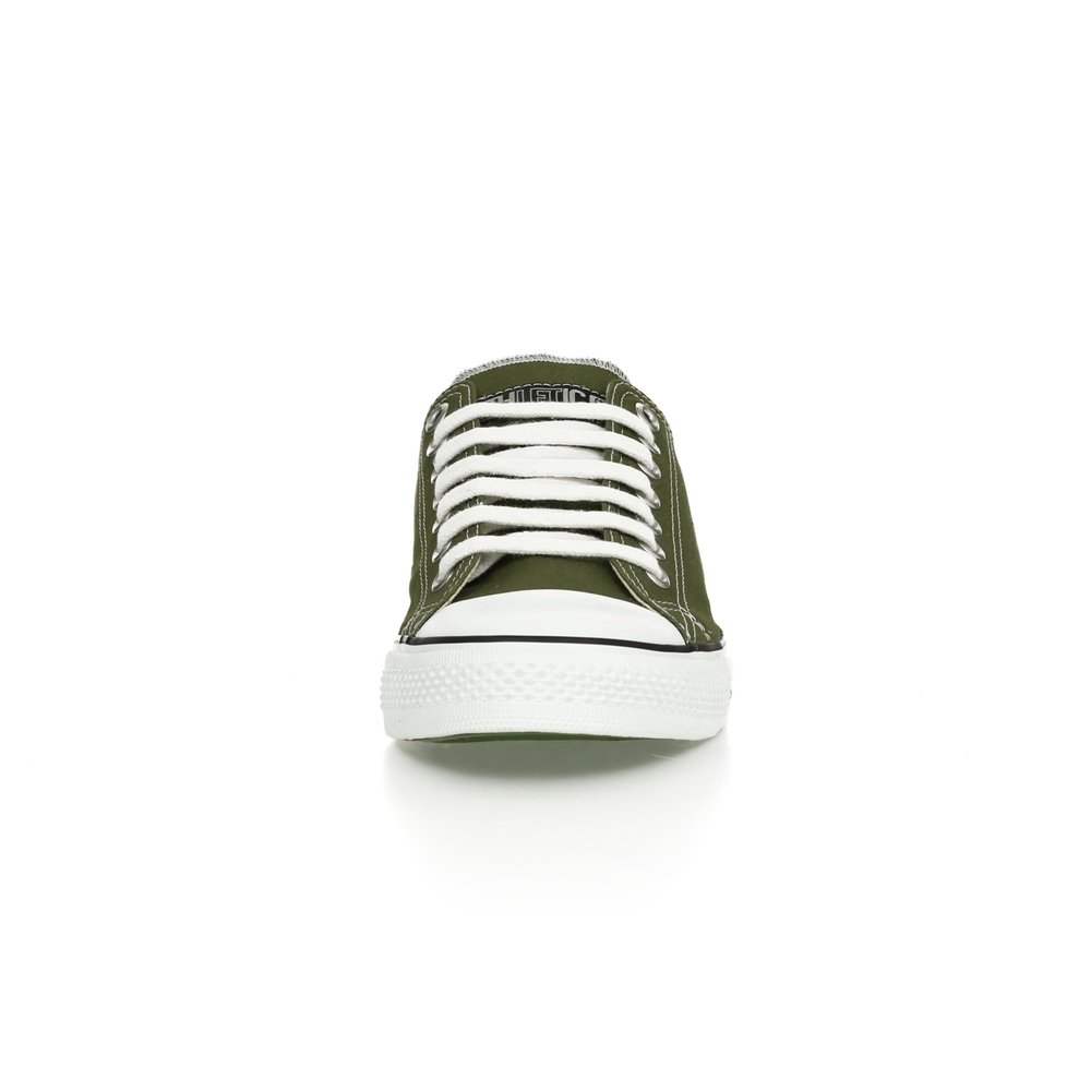 Fair Trainer White Cap Lo Cut Classic Camping Green | Just White