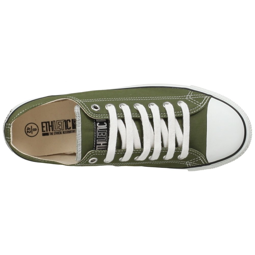 Fair Trainer White Cap Lo Cut Classic Camping Green | Just White