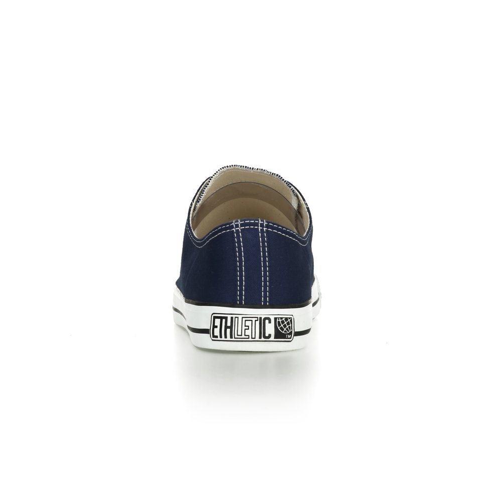 Fair Trainer White Cap Lo Cut Classic Ocean Blue | Just White