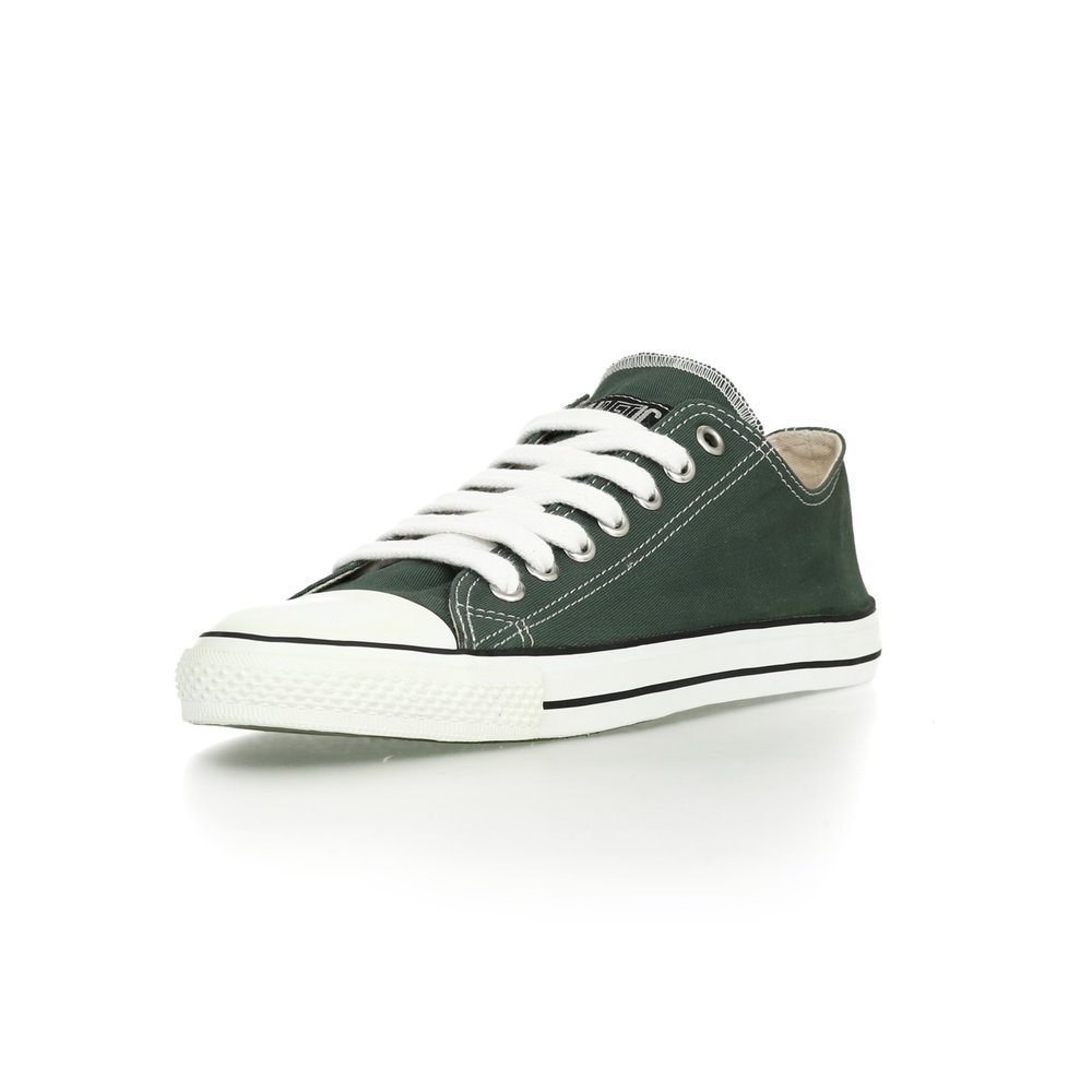 Fair Trainer White Cap Lo Cut Classic Reseda Green | Just White