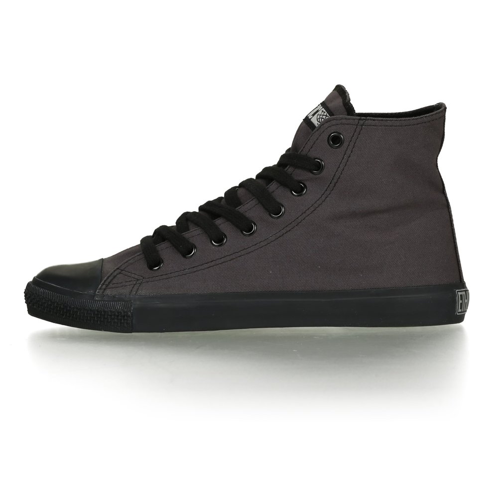 ETHLETIC Fair Trainer Black Cap Hi Cut Classic Pewter Grey | Jet Black