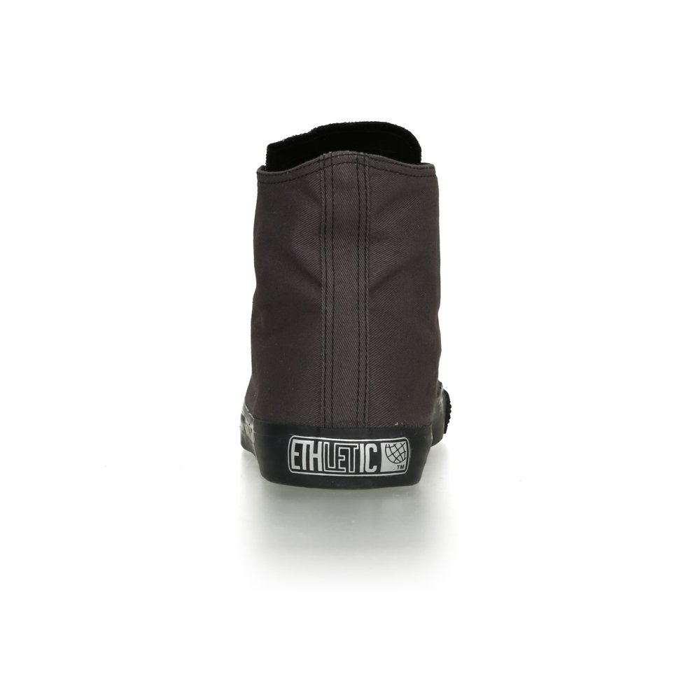 ETHLETIC Fair Trainer Black Cap Hi Cut Classic Pewter Grey | Jet Black