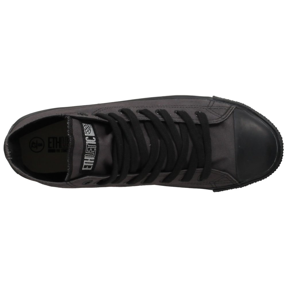 ETHLETIC Fair Trainer Black Cap Hi Cut Classic Pewter Grey | Jet Black