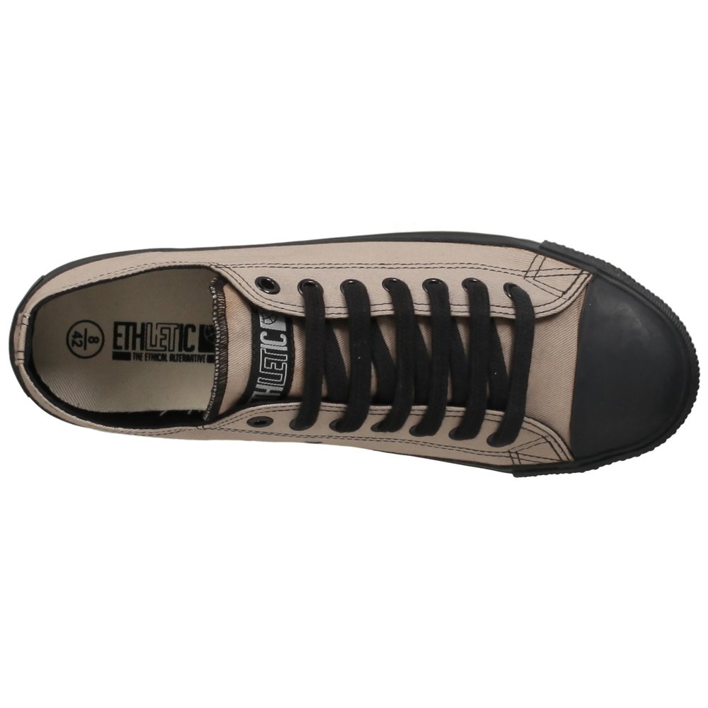 ETHLETIC Fair Trainer Black Cap Lo Cut Classic Moon Rock Grey | Jet Black