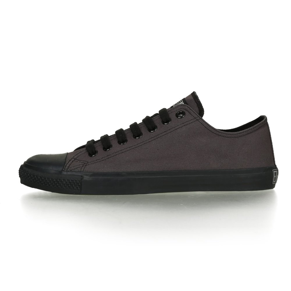 ETHLETIC Fair Trainer Black Cap Lo Cut Classic Pewter Grey | Jet Black