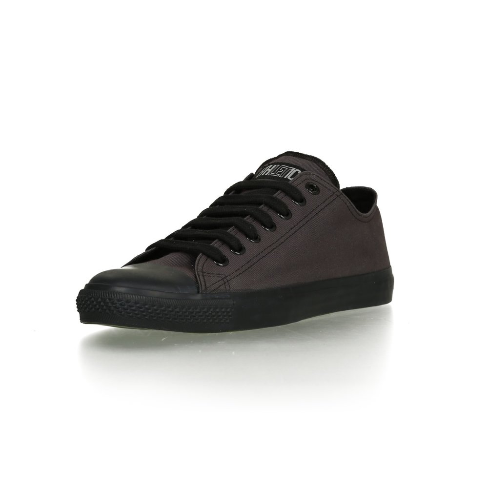 ETHLETIC Fair Trainer Black Cap Lo Cut Classic Pewter Grey | Jet Black