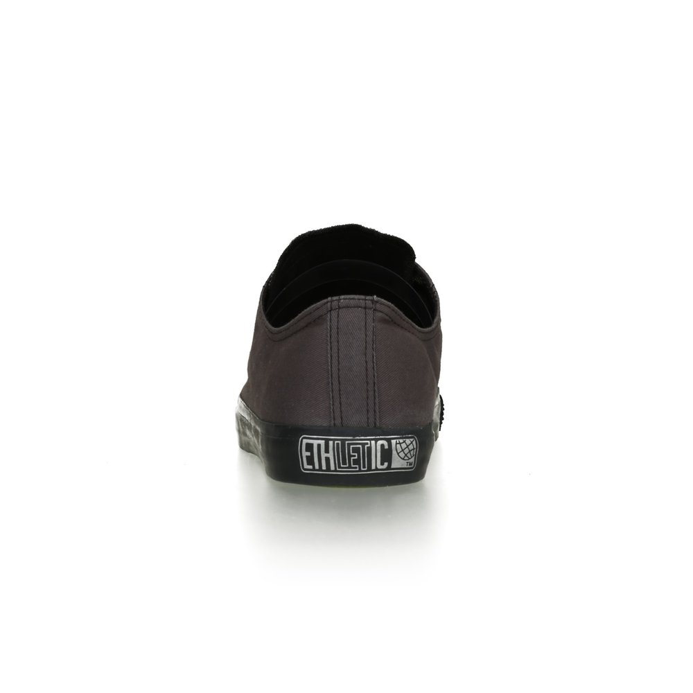 ETHLETIC Fair Trainer Black Cap Lo Cut Classic Pewter Grey | Jet Black