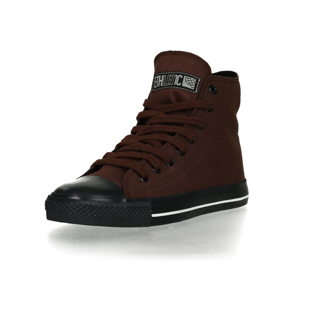ETHLETIC Fair Trainer Black Cap Hi Cut Collection 17 Nut Brown | Jet Black