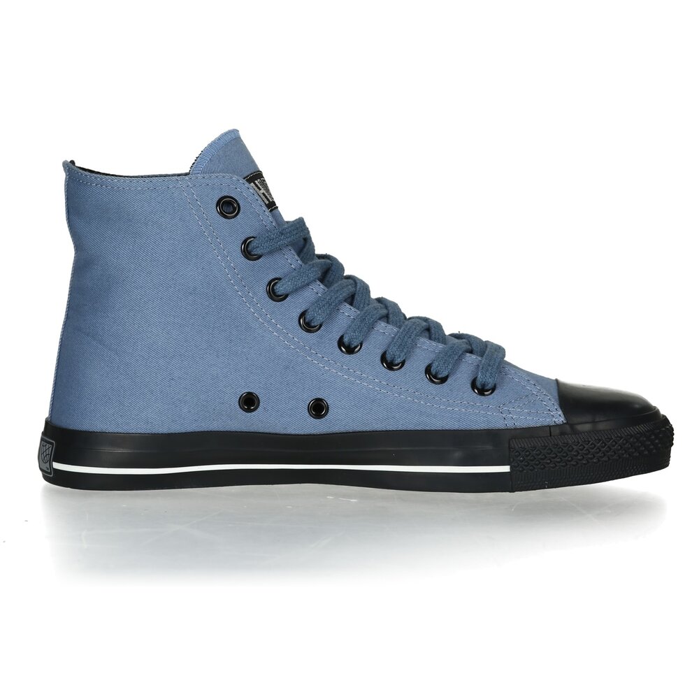 ETHLETIC Fair Trainer Black Cap Hi Cut Collection 17 Pale Denim | Jet Black