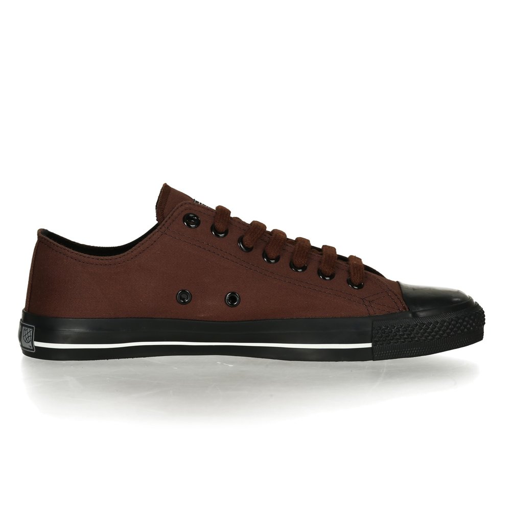 ETHLETIC Fair Trainer Black Cap Lo Cut Collection 17 Nut Brown | Jet Black