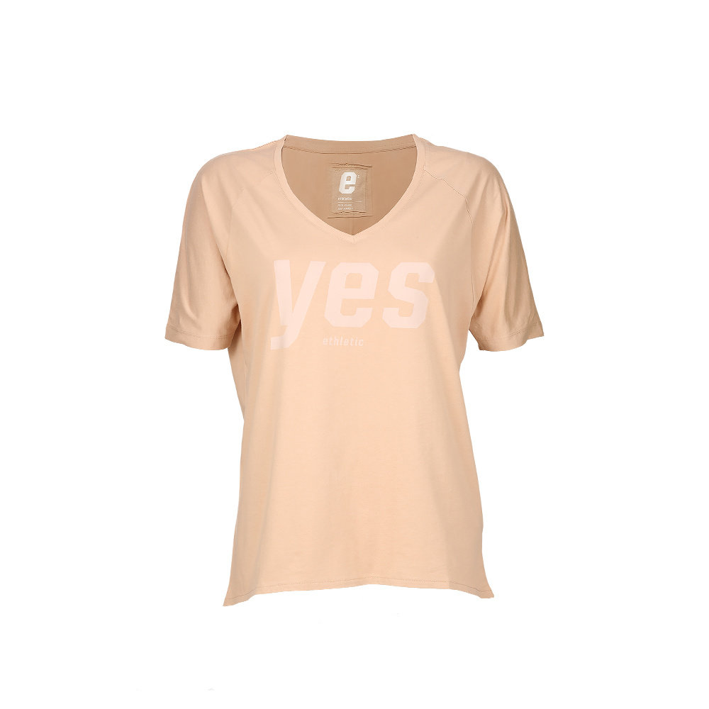 ETHLETIC YES (Ladies_T) Light Clay