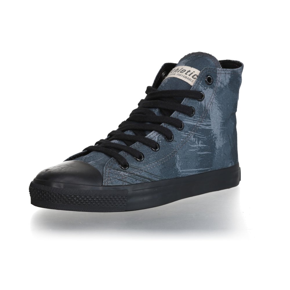 ETHLETIC Fair Trainer Black Cap Hi Cut Collection 18 Dove Camo Indigo | Jet Black