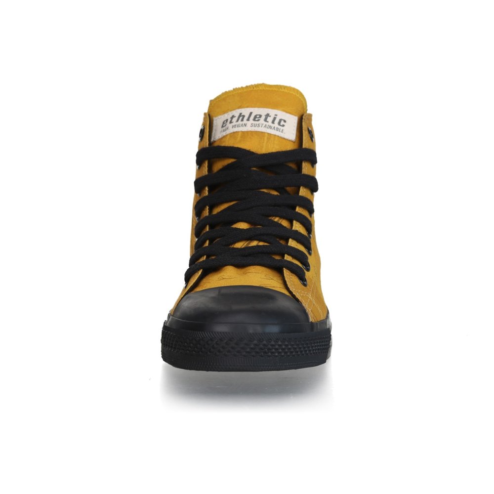 ETHLETIC Fair Trainer Black Cap Hi Cut Collection 18 Dove Camo Mustard | Jet Black