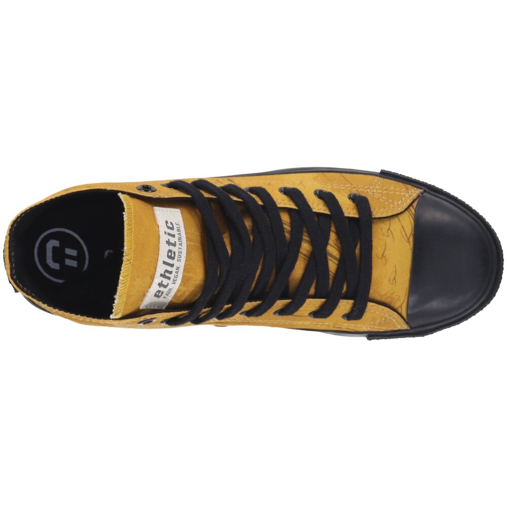ETHLETIC Fair Trainer Black Cap Hi Cut Collection 18 Dove Camo Mustard | Jet Black