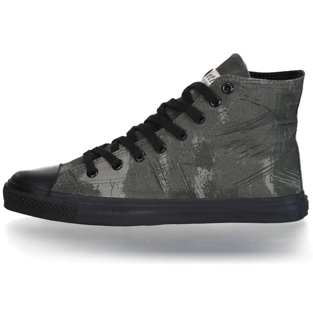 ETHLETIC Fair Trainer Black Cap Hi Cut Collection 18 Dove Camo Olive | Jet Black