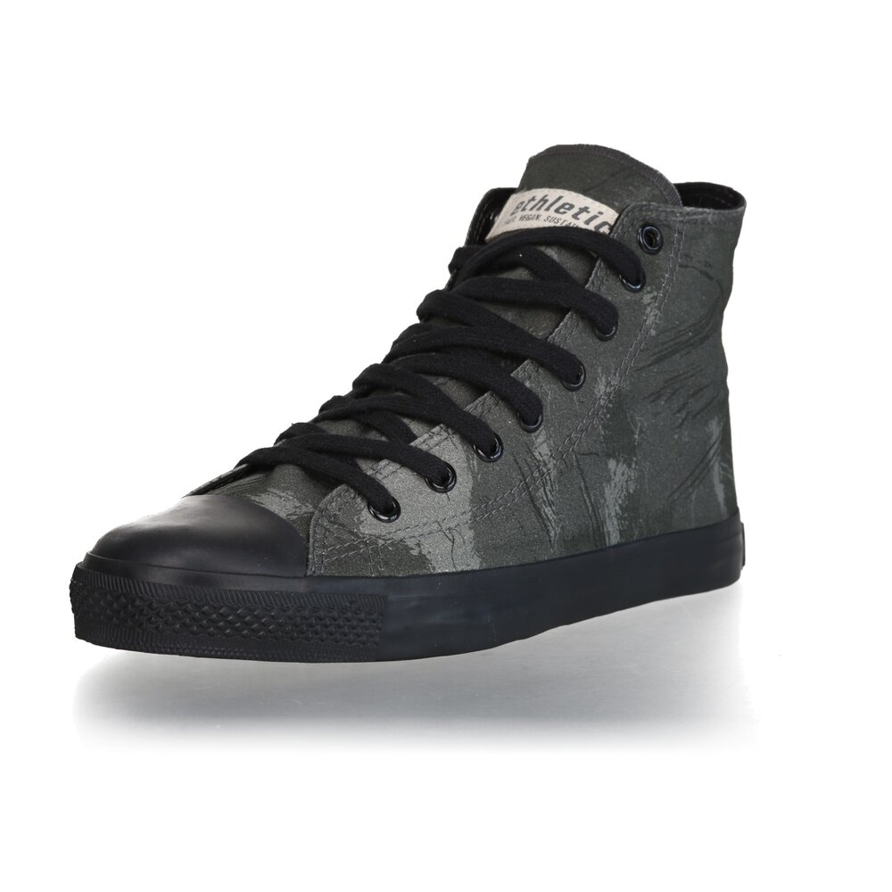 ETHLETIC Fair Trainer Black Cap Hi Cut Collection 18 Dove Camo Olive | Jet Black
