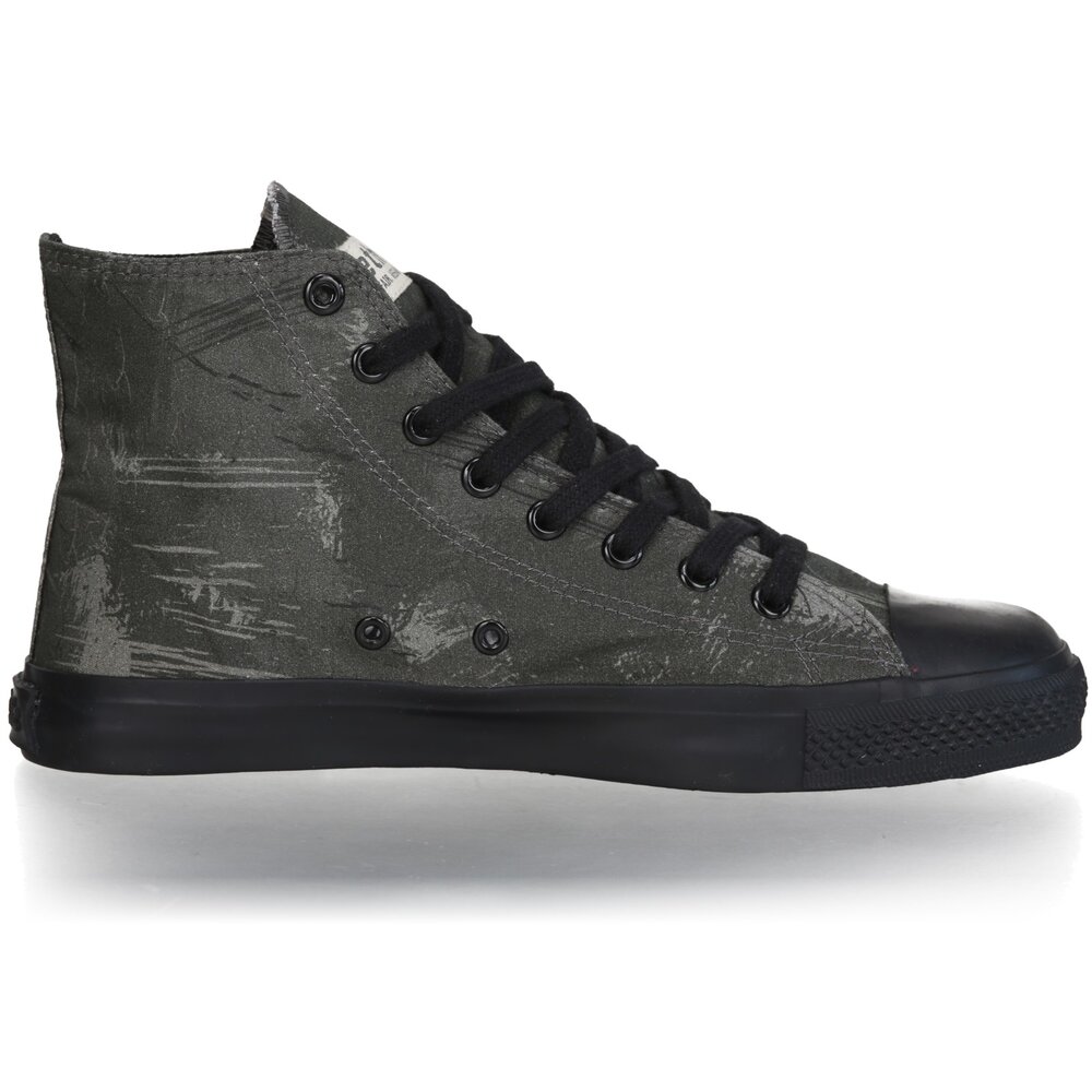 ETHLETIC Fair Trainer Black Cap Hi Cut Collection 18 Dove Camo Olive | Jet Black