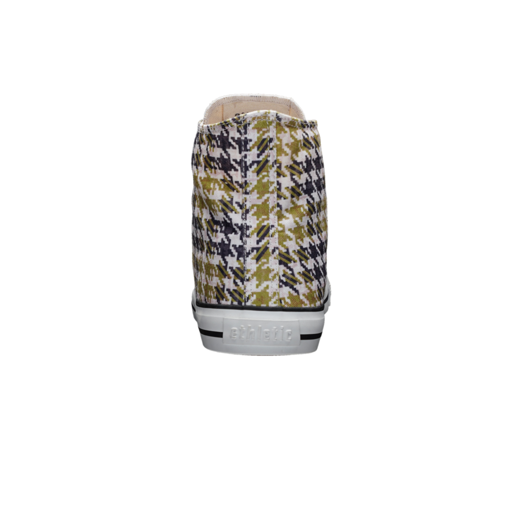 Fair Trainer White Cap Hi Cut TweedGreen | Just White