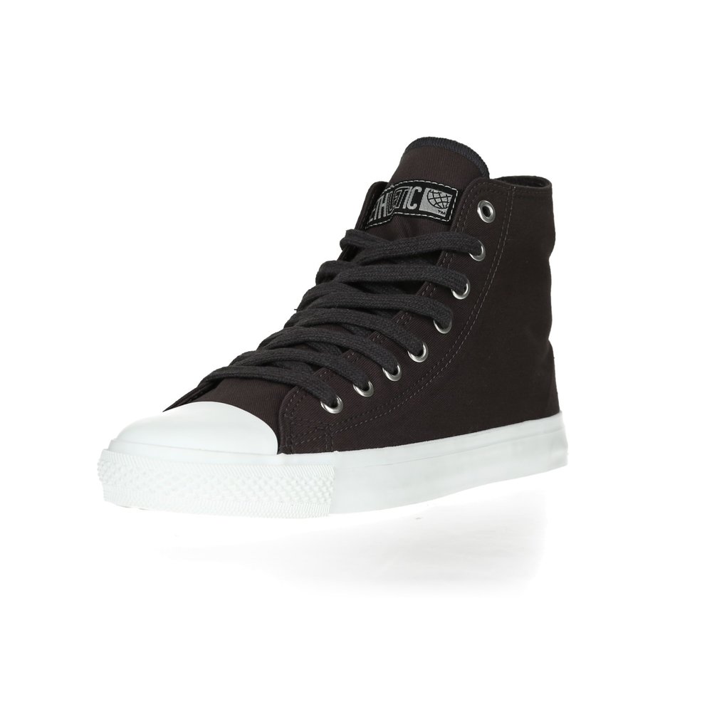 ETHLETIC Fair Trainer  White Cap Hi Cut Collection 17 Pewter Grey | Just White