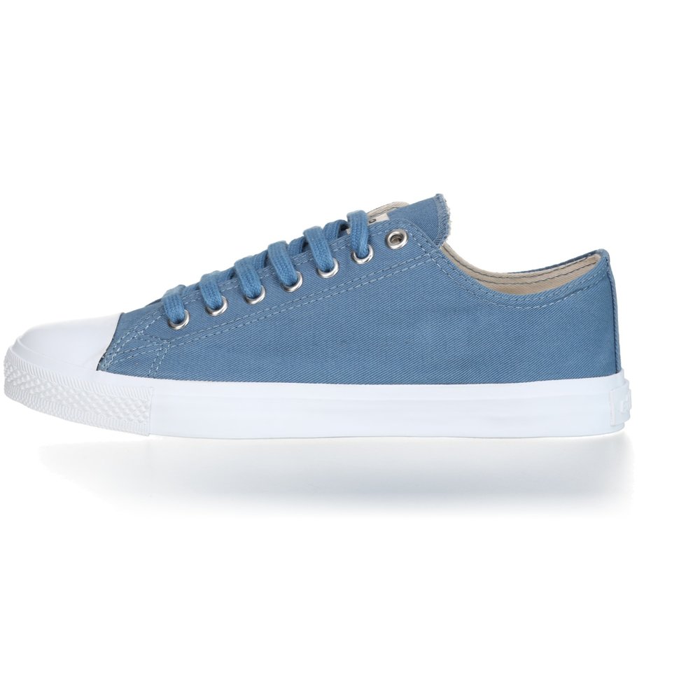 ETHLETIC Fair Trainer  White Cap Lo Cut Collection 18 Rainy Sea | Just White