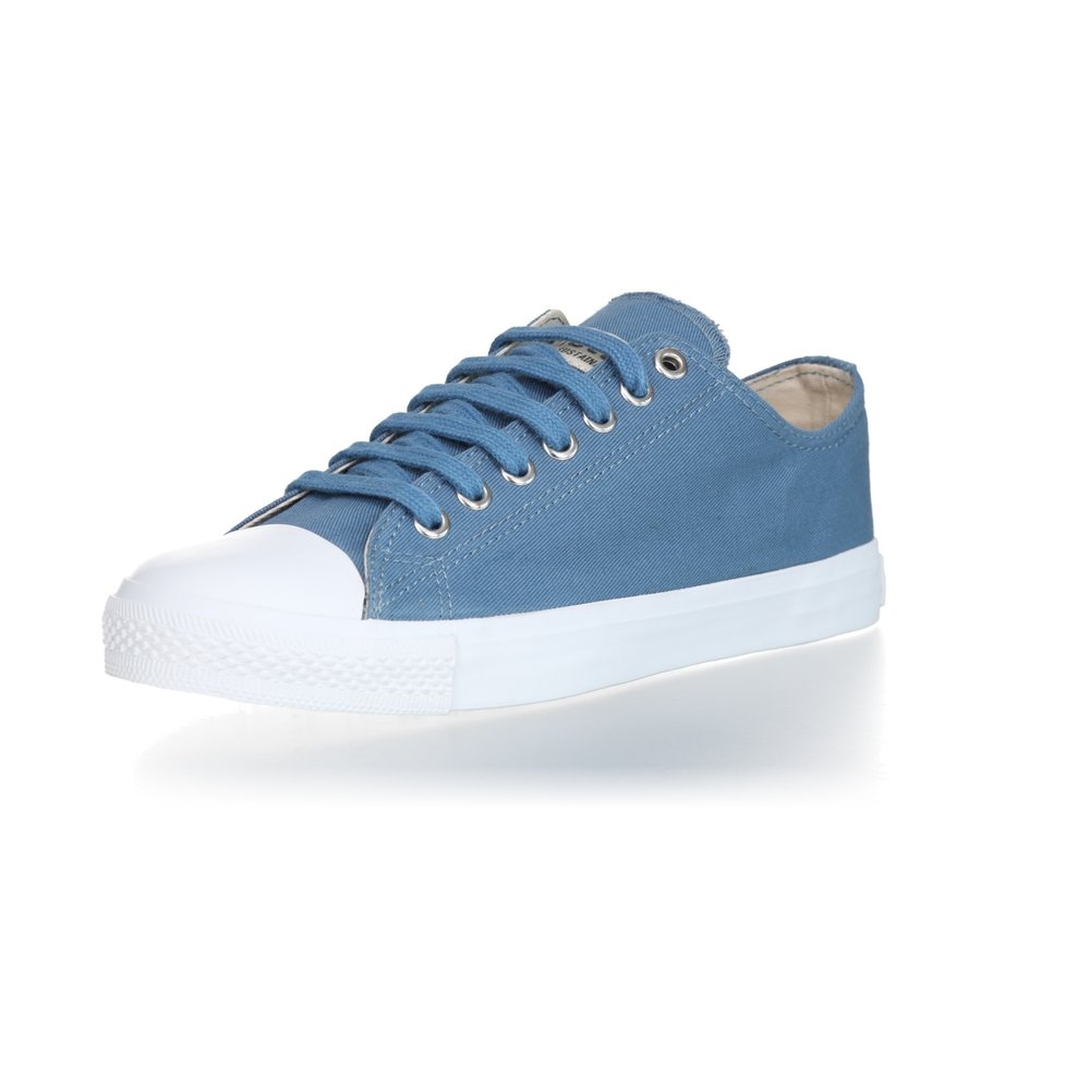 ETHLETIC Fair Trainer  White Cap Lo Cut Collection 18 Rainy Sea | Just White